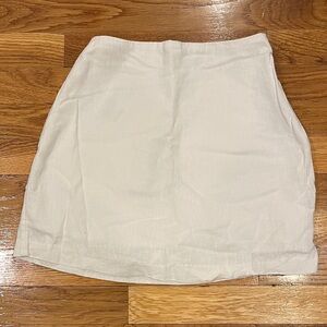 Abercrombie & Fitch Cream Mini Skirt